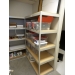 Grey Metal 5 Shelf Garage Storage Shelving Unit, Wood Shelves
